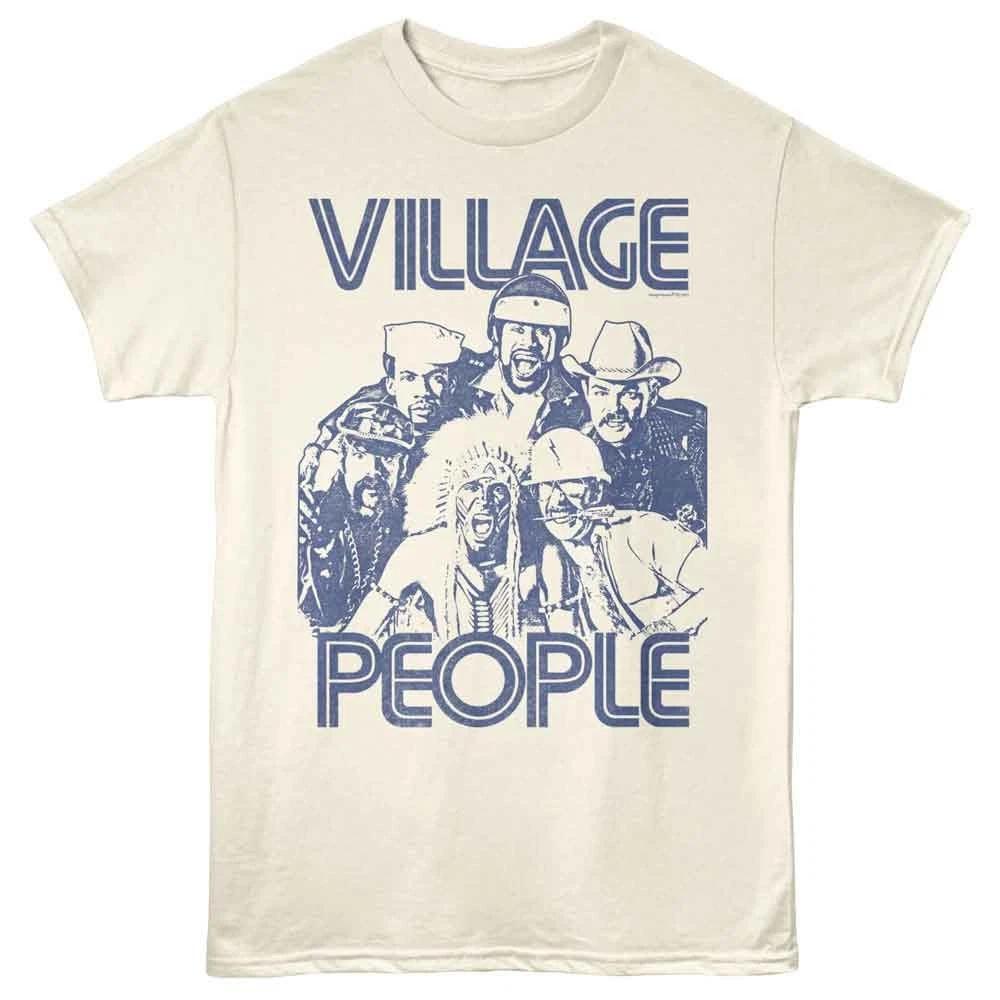 Village People - Monochrome - Off-White - Unisex Short Sleeve Children s T-shirt 100