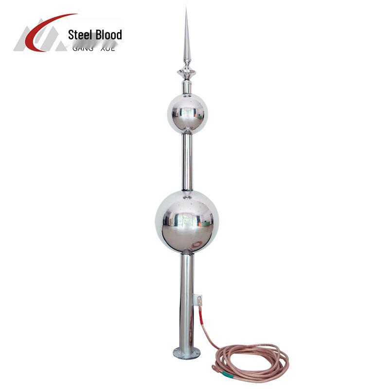 Early Discharge Stainless Steel Double-Ball Lightning Rod