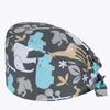 2021 Hot Sale Pharmacy Doctor Hospital Uniform Fashion Printing Scrub  Pet Grooming Doctor Work Hat Cotton Medical Nurse Hats