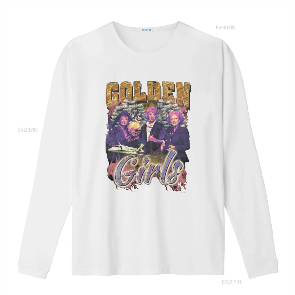 Retro Vintage Funny Gangster Golden Girls Print Casual Streetwear T Shirt vintage Washed fashion Breathable designer clothes