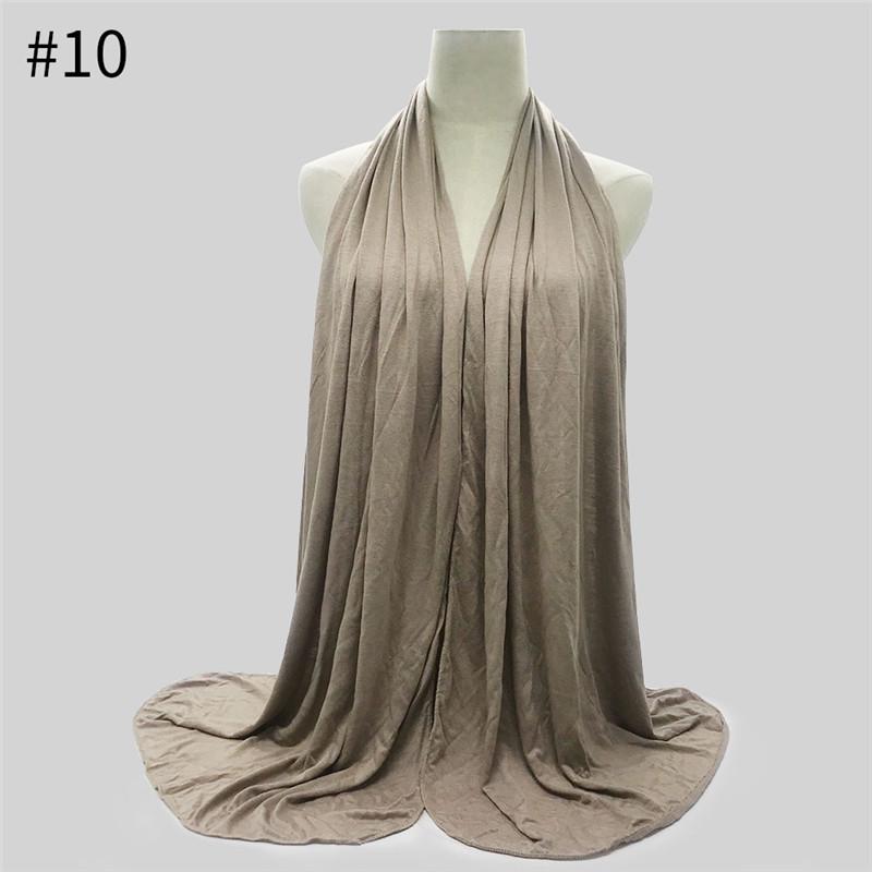 170X60Cm Modal Cotton Jersey Hijab Scarf Ramadan Long Muslim Shawl Plain Soft Turban Wraps For Women Africa Headband