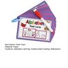 1 Set Kids Alphabet Flash Cards 26 Letters Tracing Practice Card Toddlers Boys Girls Educational Dry Erase ABC Preschool Learning Flashcard