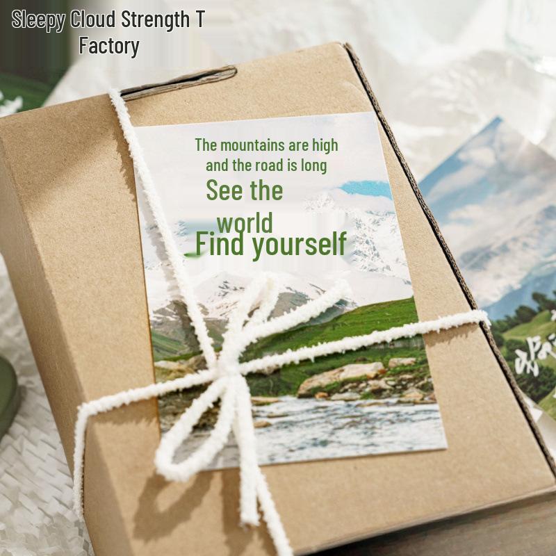 Spring Mountain Escape Postcard Set: 30 Sheets of Inspirational Scenery & Text