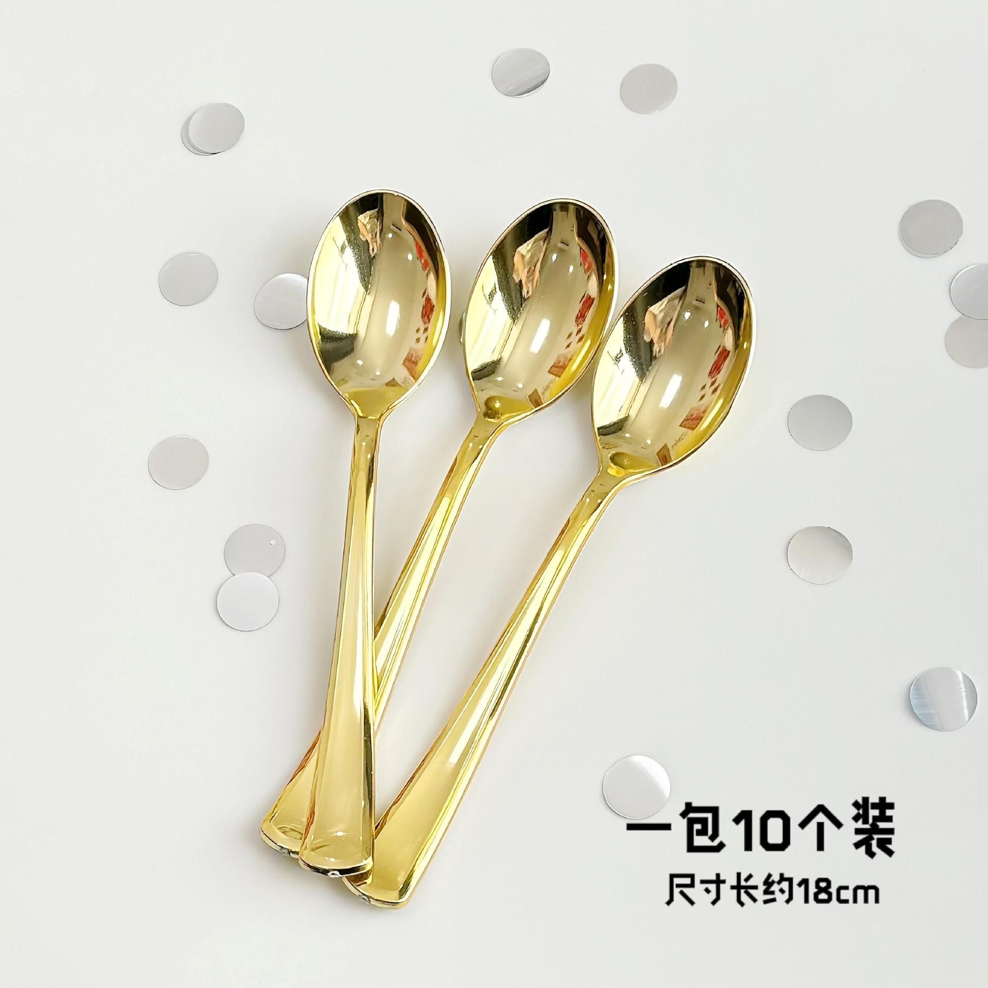 

Disposable Knife Fork Spoon Cutlery Set Rose Gold Disposable Tableware Birthday Party Decorations Wedding Baby Shower Supplies