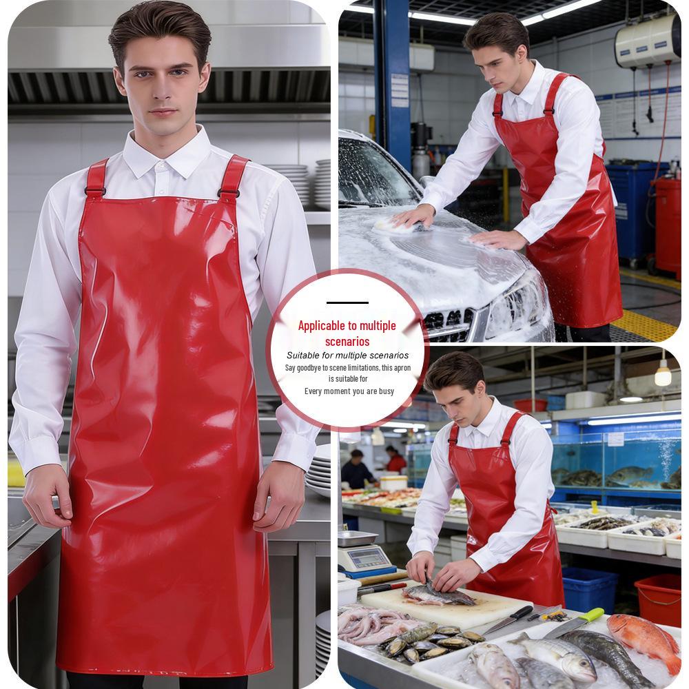 Waterproof PU Apron | Wear-Resistant & Oil-Resistant for Aquatic, Cold Storage, Slaughterhouse, and Food Industry Use