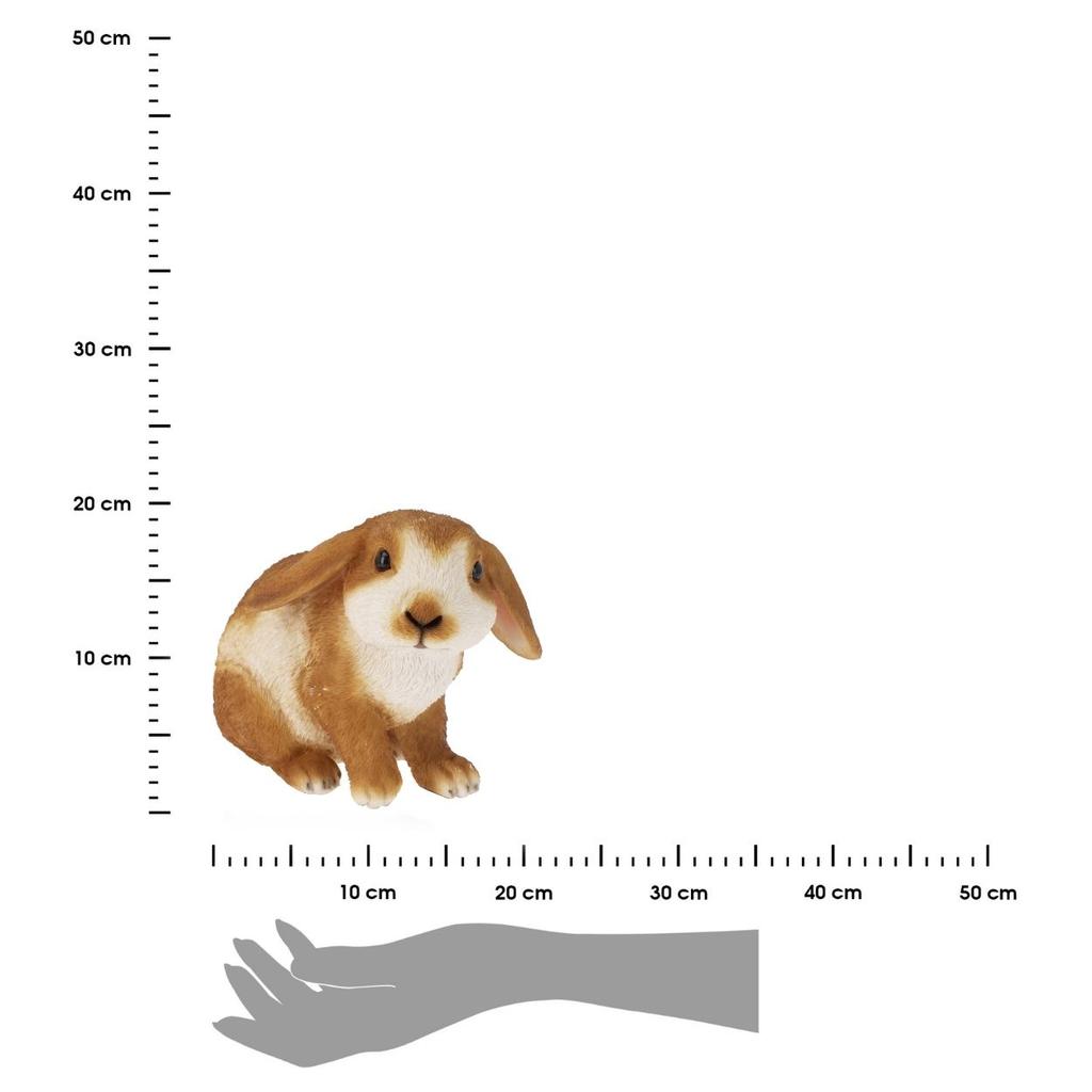 Figurka Ogrodowa Królik Z Dużymi Uszami 17 Cm Wzór 2