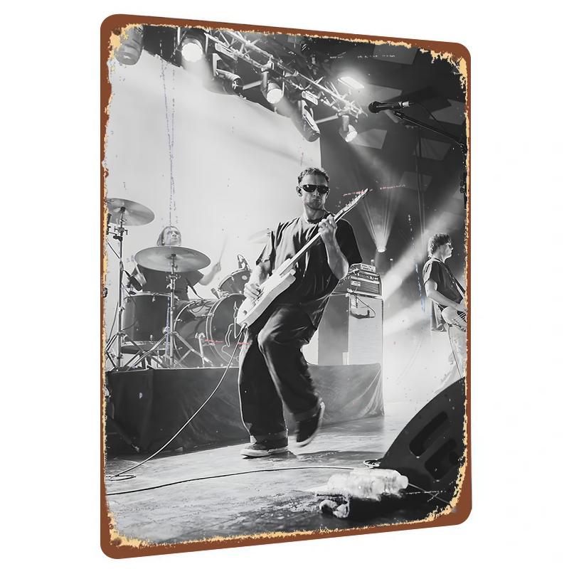 

Custom Rock Band Stage Scene Metal Tin Sign Living Room Wall Art Home Decor 20x30cm（7.8x11.8inch）