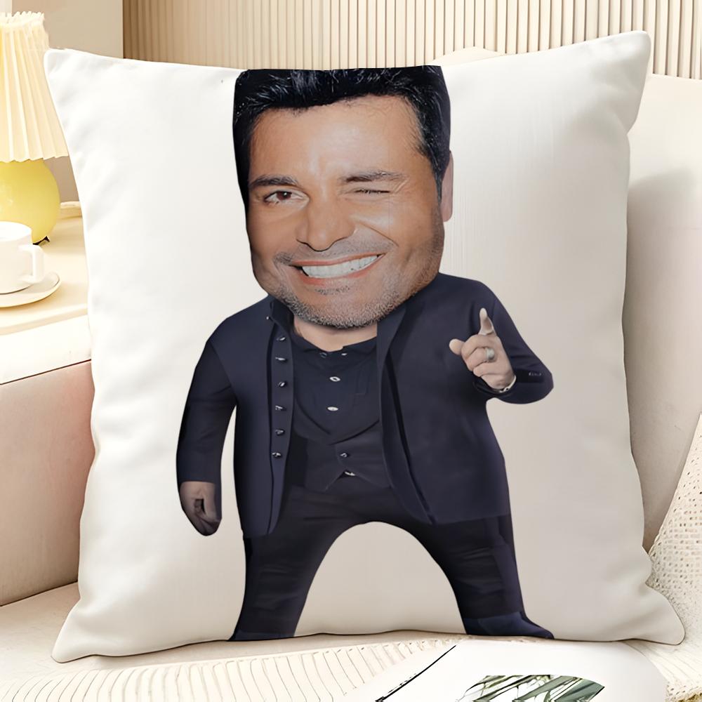Latin Pop Music C-Chayanne 1 Pillow Case Natural Linen Organic Fabric Double-Sided Printing Sofa Home Decor Gift Pillow Case