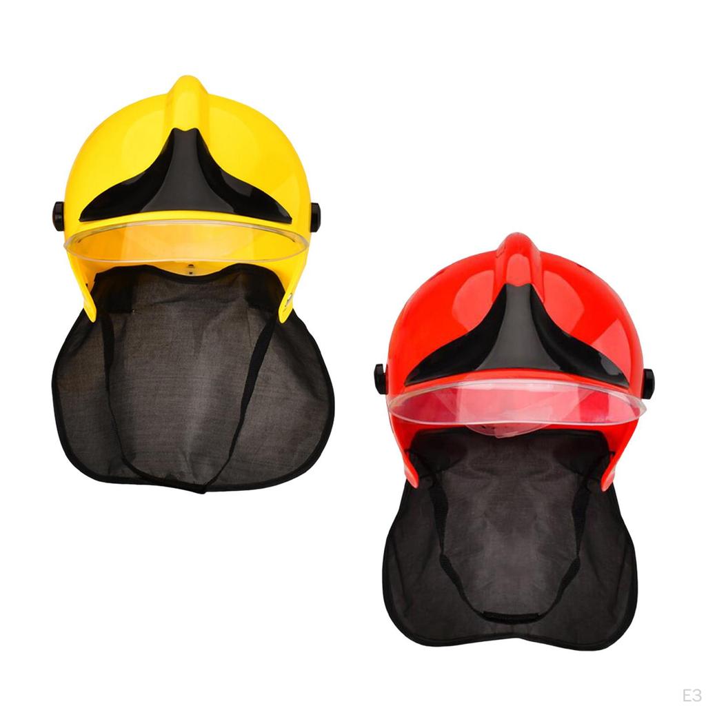 Kinder-Feuerwehrmann-Helm, Feuerwehrmann-Kostümzubehör, Hut, für Jungen und Mädchen