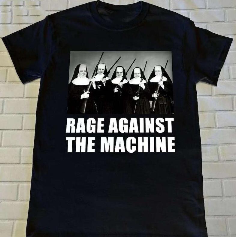 New Rage Against The Machine Nuns T-Shirt,black Unisex T-Shirt S