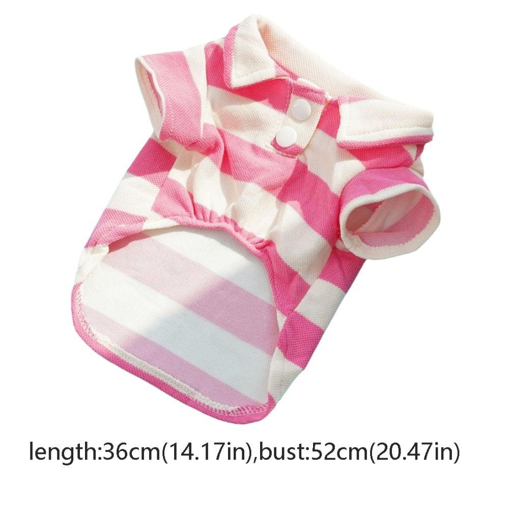 Lovely Casual Dog Stripe Sweatshirt Two-Footed Cotton Fabric Cat T-shirt Vest Undershirt Pet Clothing Summer