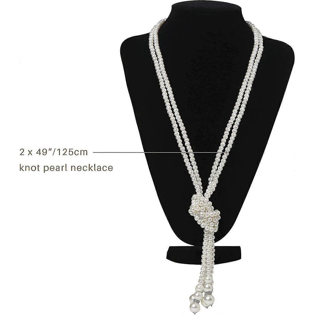 Long Pearl Necklace A Flavor Jewelry Necklace Made Of Acsergery 124.5cm And 149.9cm Flavor