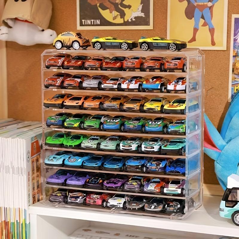 1/2pcs Acrylic Storage Box for Toy Car Models Collection of Racing Toys Multi-Grids Transparent Desktop Alloy Cars Display Shelf