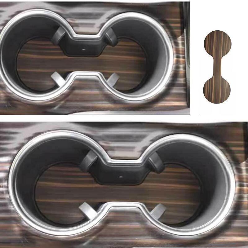 Water Cup Holder Pad Wood Grain Peach Center Console For Toyota Camry 2018-