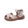 Kids Beach Shoes Soild Color Soft Sole Girls Princess Shoes Hollowed-out 2025 Summer New Boys Sandals Non-slip Ins Trendy