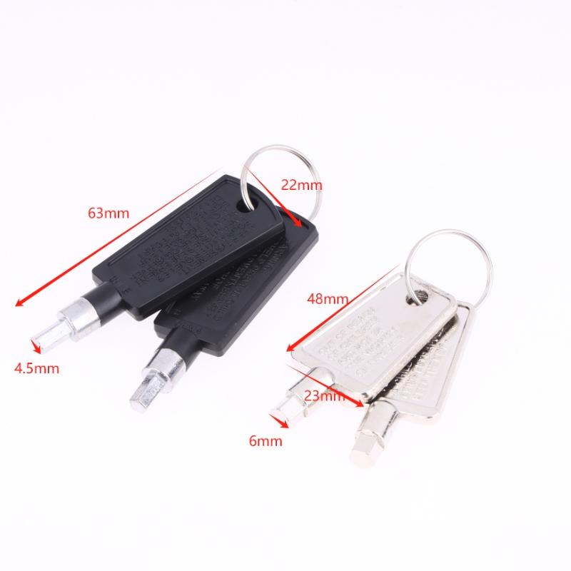 2 Pcs Freezer Refrigerator Door Key Lock Pentagon Keys Part Accessories For Haier