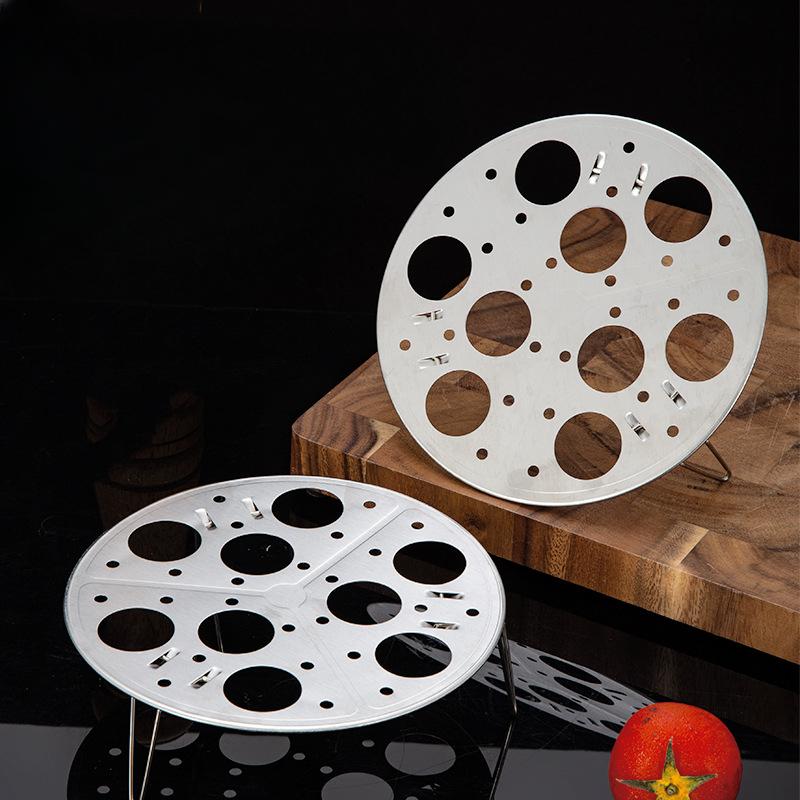 Stainless Steel Egg Steaming Rack, Multi-functional Foldable Universal Steaming Rack, Pressure Cooker Steaming Tray