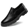 men casual non-slip soft leather chef shoes slip-on waterproof kitchen worker shoe breathable cook loafers tooling footwear male