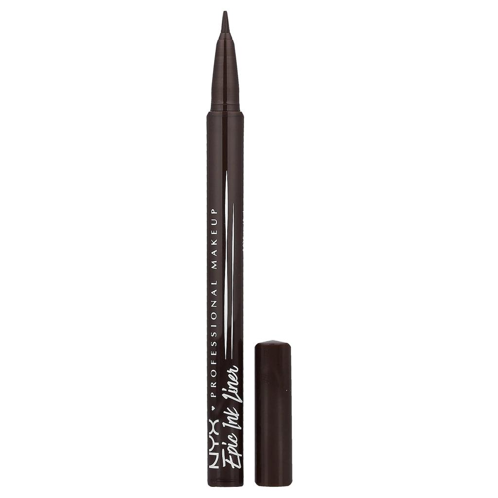 NYX Professional Makeup, Waterproof Epic Ink Liner, 04 Milk Chocolate, 1 ml (0.03 fl oz)