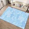 Whimsical Blue Cloud Pattern Rug - Non-slip rug suitable for living room and bedroom sofas