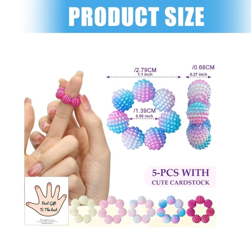 ABS Plastic Finger Exercise Rings With Smooth Gliding Beads To Relieve Hand Fatigue And Improve Circulation