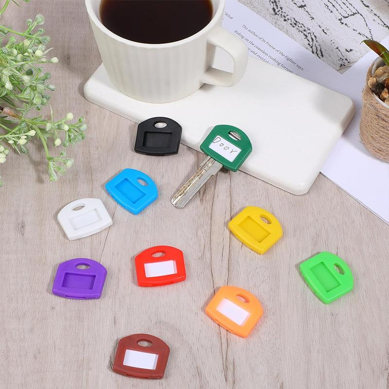 Colorful Silicone Key Identifier Caps 12 Pack Flexible Key Covers for Easy Key ID in School Apartment