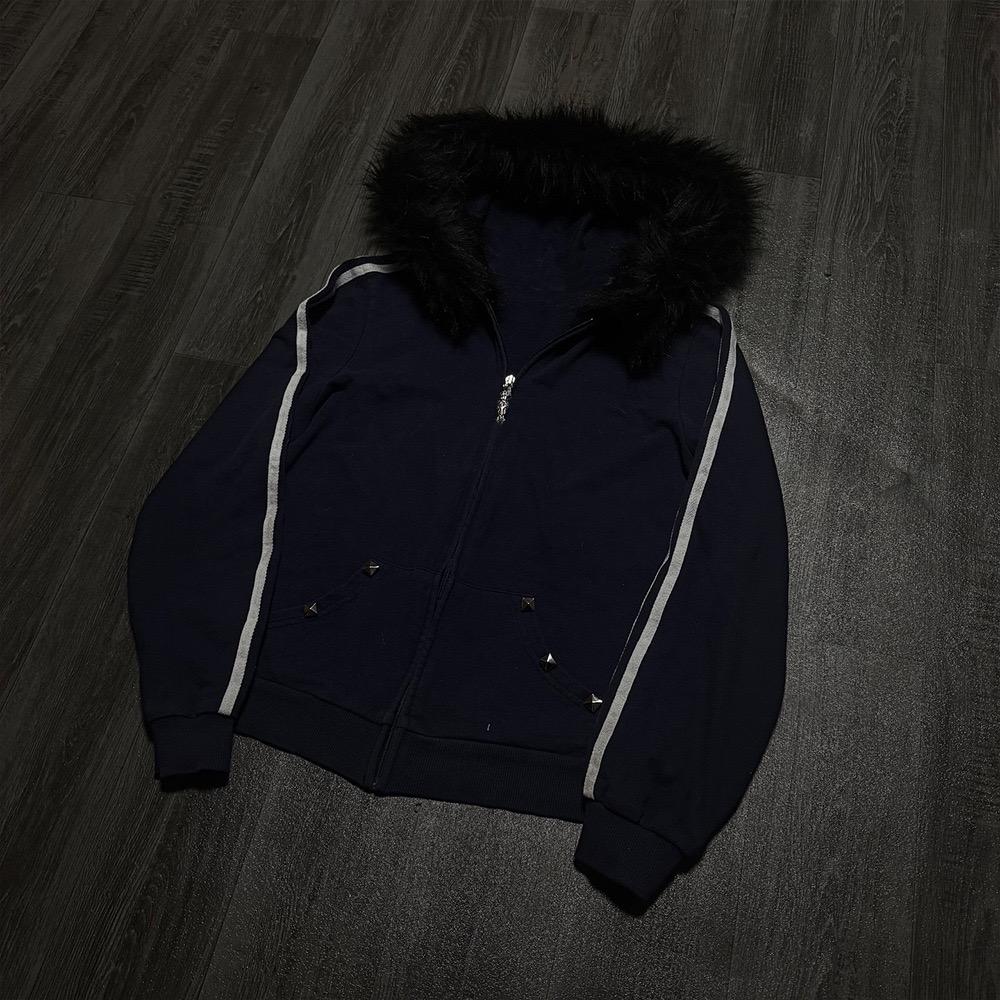 2KWEIRD Harajuku Y2k Millennial Hottie Amerykański Retro Bluza z Kapturem na Zamek z Futerkiem Szytym Bluza z Kapturem na Zamek Damska Jesień/Zima Hip Hop Kurtka na Zamek