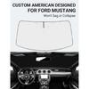 Proadsy 2024 Upgrade Front Windshield Sun Shade Foldable Sunshade Protector Custom Fit Ford Mustang 2015-2023 2024 (NOT for Ford Mustang Mach-E)