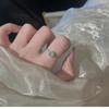 Xiaohongshu Bestseller: Women's Adjustable White Jade and Zirconia Ring - Luxurious, Versatile Design
