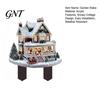 Christmas Garden Stake Snowy Cottage Stake, Acrylic Yard Sign, Fairy Tale Insert Winter Outdoor Lawn Ornament for Holiday Decoration Landscaping