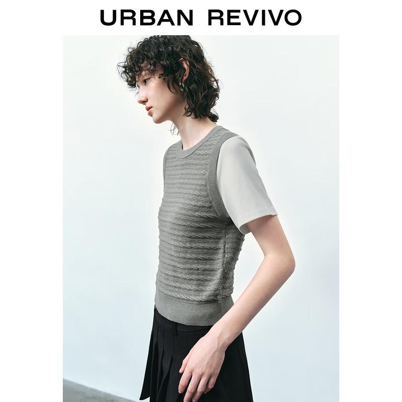 UR Women's Fall 2024 Colorblock Faux-Layer Knit Top