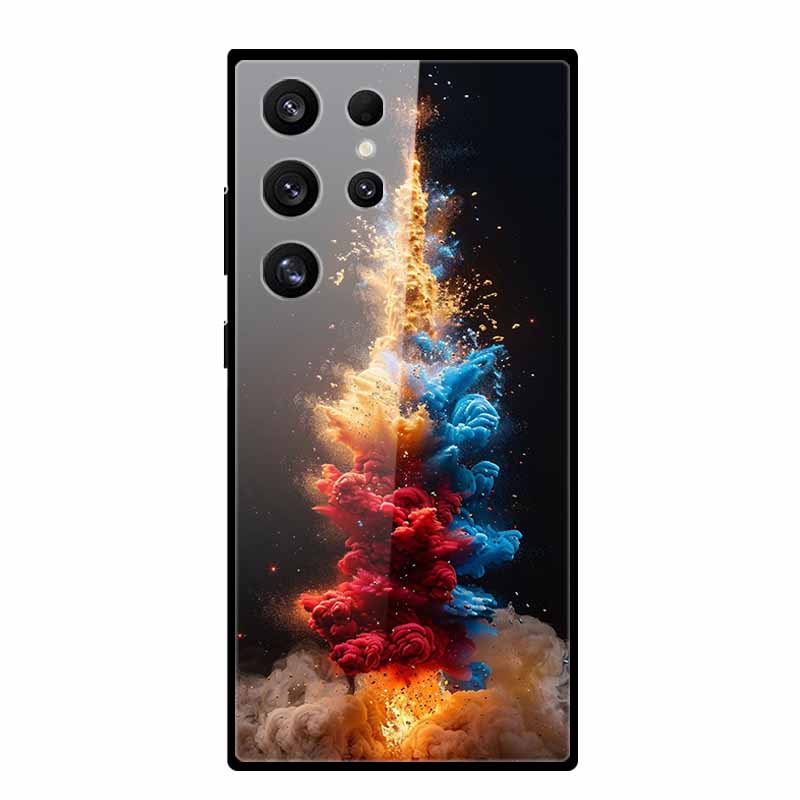 Handyhülle Für Samsung Galaxy S25 S24 Ultra Plus Luxus Schutzhülle Stoßfeste Abdeckung Für Samsung S 24 FE Hartes Gehärtetes Glas Schale