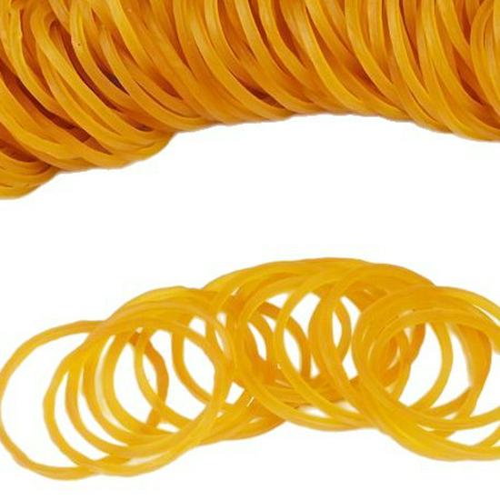 High-Elasticity Yellow Cowhide Rubber Bands - Durable Industrial Bundling Straps & Office Rings