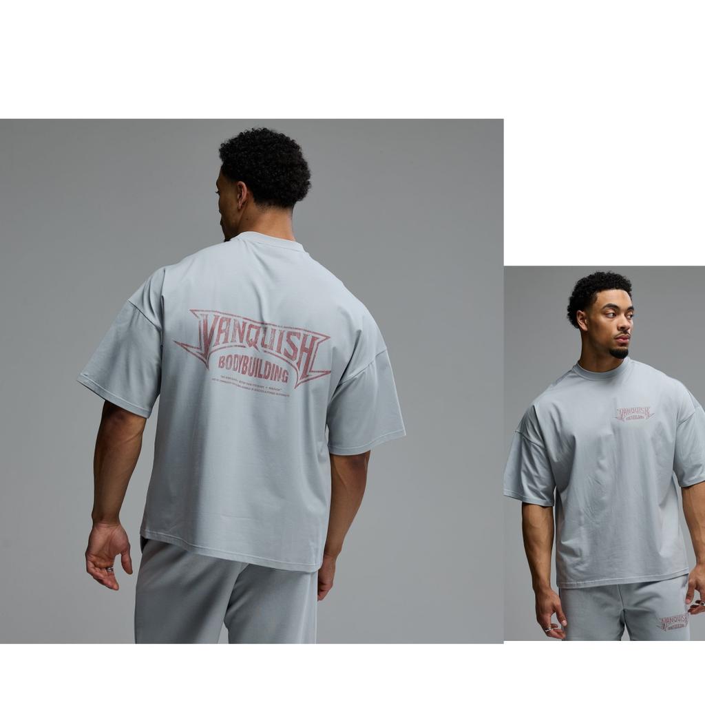EMBLEMA BODYBUILDING Allenamento Sportivo Tendenza Moda Streetwear Maglietta Uomo e Donna Marca di Lusso Top