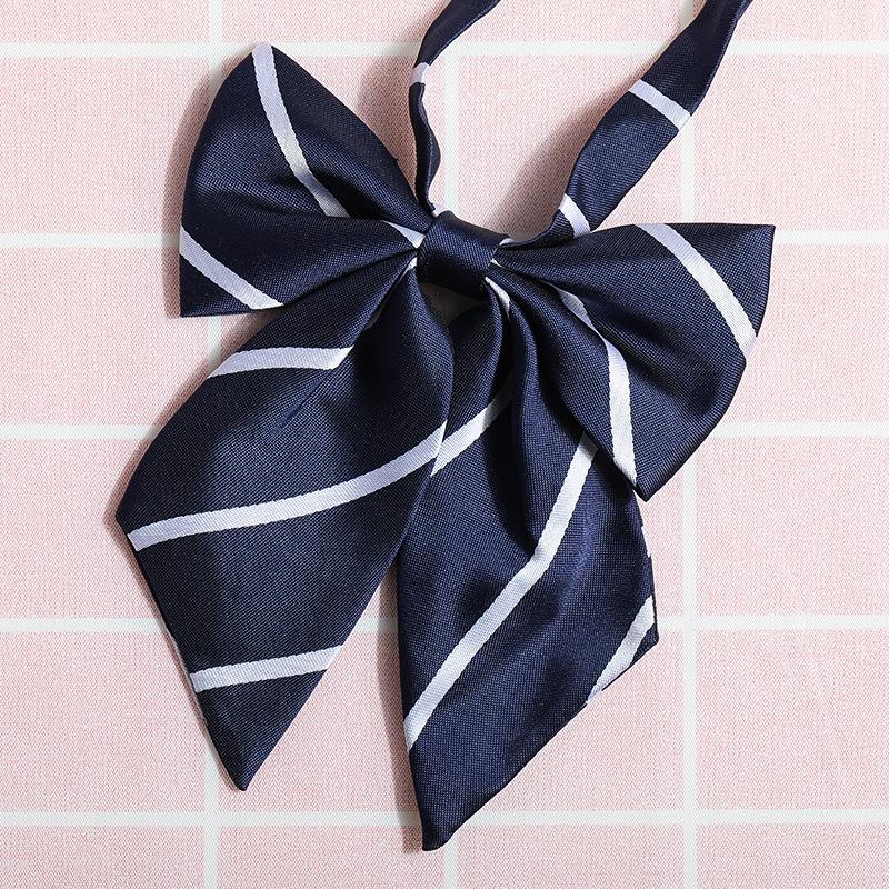 Jk Japanese Plaid Korean Version Of Collar Flower Graduate Female Collar Flower College Wind Streamer Jk Bow Shirt Accessories Sailor Suit