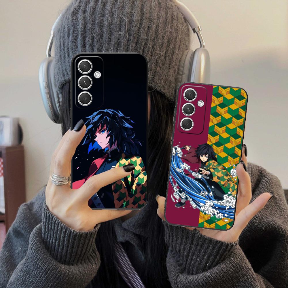 Demon Slayer Giyu Tomioka Phone Case for Samsung Galaxy S25 S24 S23 S22 S21 S20 Note20 Plus FE Ultra Colour Protective Luxury