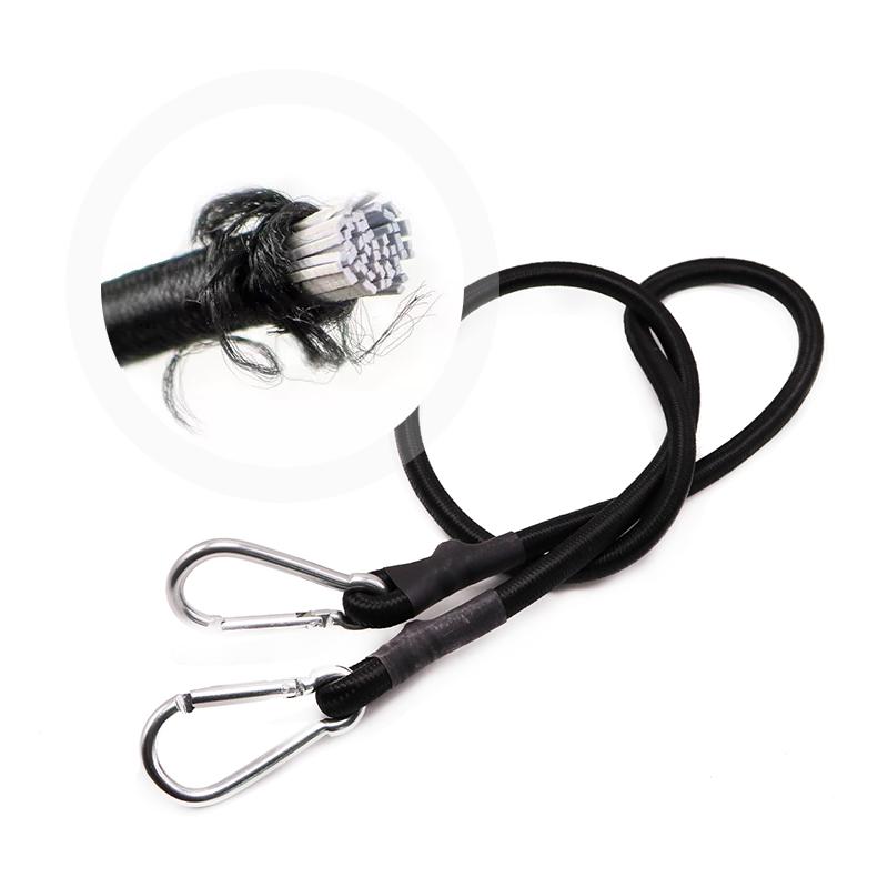 100cm 10mm Durchmesser Elastisches Seil Bungee-Seile Gummi Stark Stoßdämpfend Bungee-Seil Zurrgurt mit Karabinerhaken