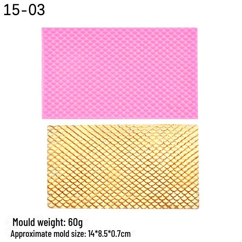 

Силиконовая форма для помадки и шоколада «Чешуя русалки и дракона»