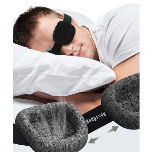 

Bodyssey 3D Eye Mask for Sleeping [100% Light Blocking, Zero Pressure] Adjustable Cups, Breathable, Ultra-Lightweight (18.5g), Comfortable Sleep Aid f
