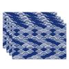 Chinese Blue White Cloud Table Mats Zen Style Cloud Motif Inspired Placemats Waterproof Heat Resistant Dining Decor for Kitchen