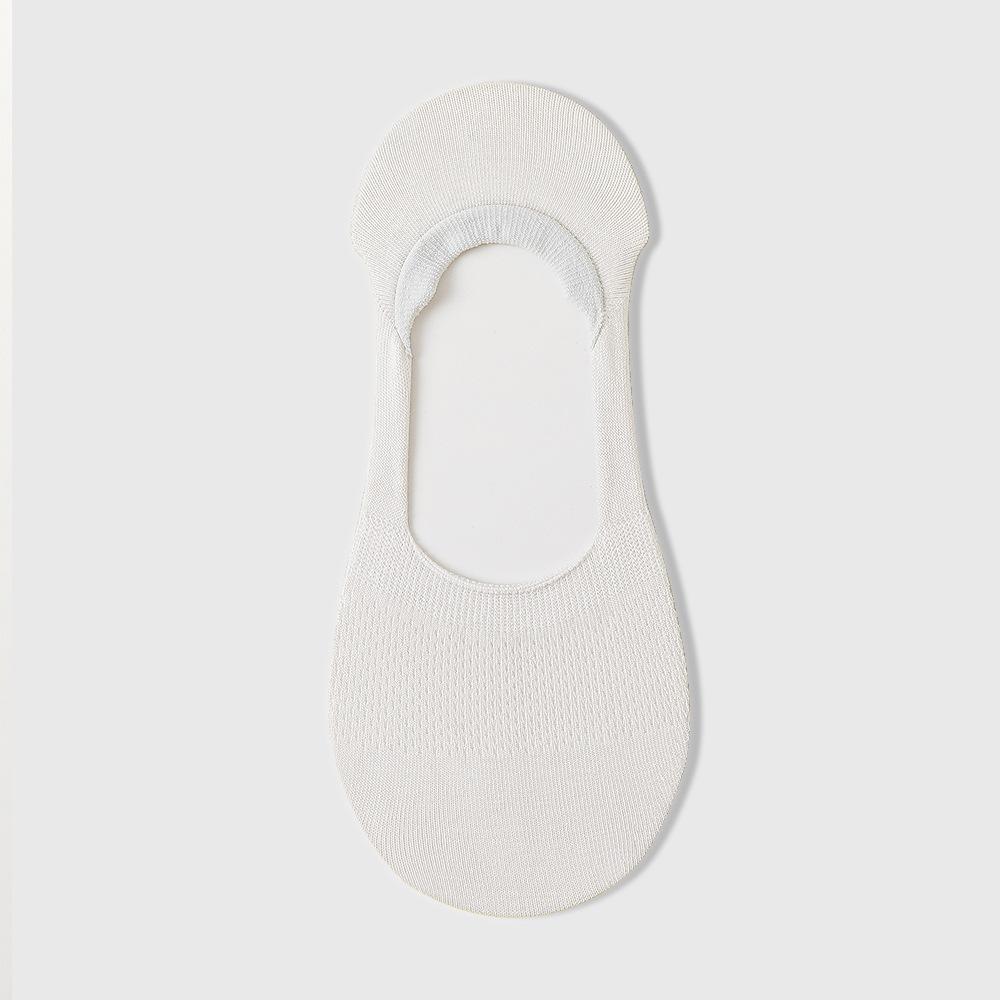 

Summer Pure Cotton Thin Anti-slip and Non-dropping Boat Socks for Women and Summer Sweat-absorbing Shallow Mouth Invisible Short Socks 1 pair білий