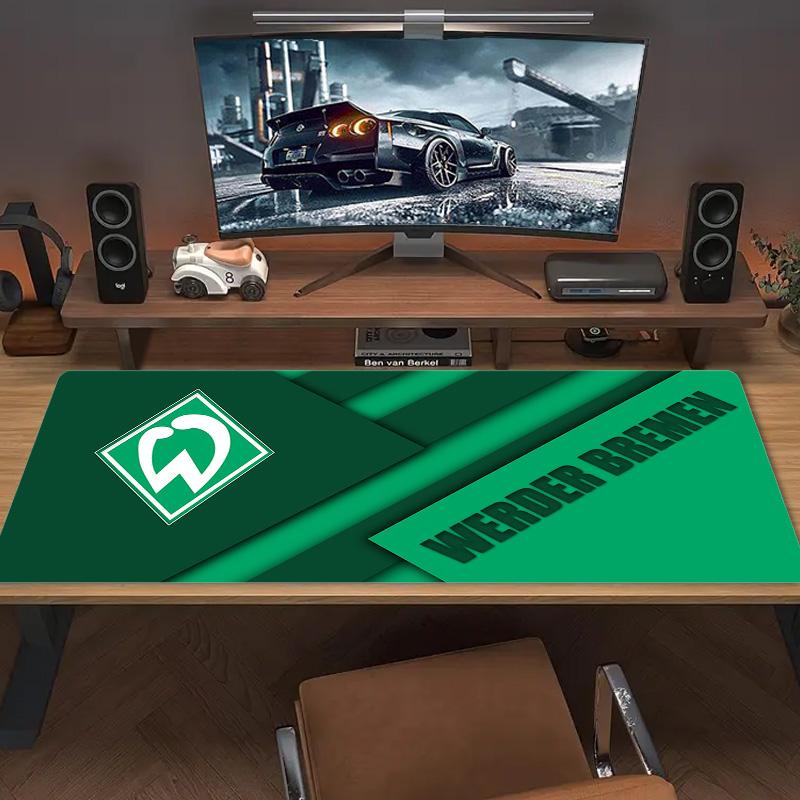 SV Werder Bremen Home Large Size Mouse Pad Large Gaming Table Cushion Non-slip Laptop Tablet Big Mousepad XXL Mat Mini PC Playmat With Lock edge