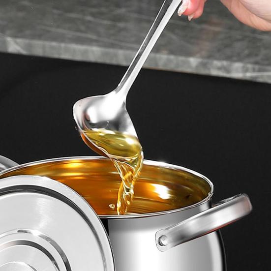 Bacon Grease Container with Strainer Scoop Stainless Steel Large Capacity Oil Container Heat-Resistant Rust-Proof Multi-Purpose Tool for Frying Oil