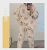 Cozy Coral Fleece Cartoon Pajama Set for Women – Perfect for Autumn and Winter
