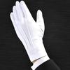 Nylon Formelle Smokinghandschuhe - Wachparadehandschuhe für Herren und Damen, Weiße Baumwoll-Marschkapellen-Handschuhe 1 Paar