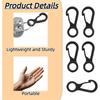 30Pcs Mini Plastic Quick Release Clips, Lightweight Tent Hanging Hooks For Camping Canopy Lantern Key Gear Outdoor Accessories