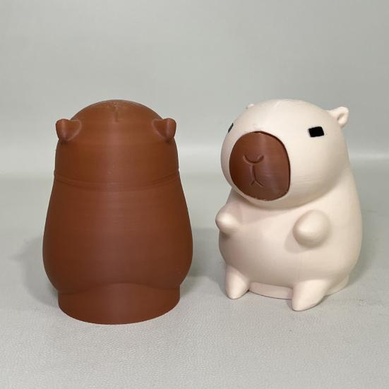 Abschlepphaken-Schutz 3D-gedeckter Capybara-Kugel-Deckel, Dekorative Anhänger-Staubkappe für 50mm Anhängerkupplung, Abschleppschutz, Wohnmobil-LKW-Zubehör Universal