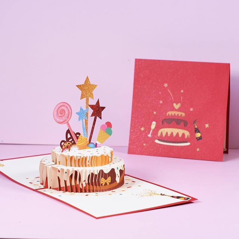 3D Up Greeting Card Fun Space Moon Whale Astronaut Themed Up Card Suitable for Birthday Surprise Gift for Kids Teens