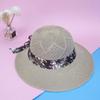 With Wind Lanyard Fisherman Hats Women UV Protection Women Sun Hat Straw Hats Wide Brim Beach Cap