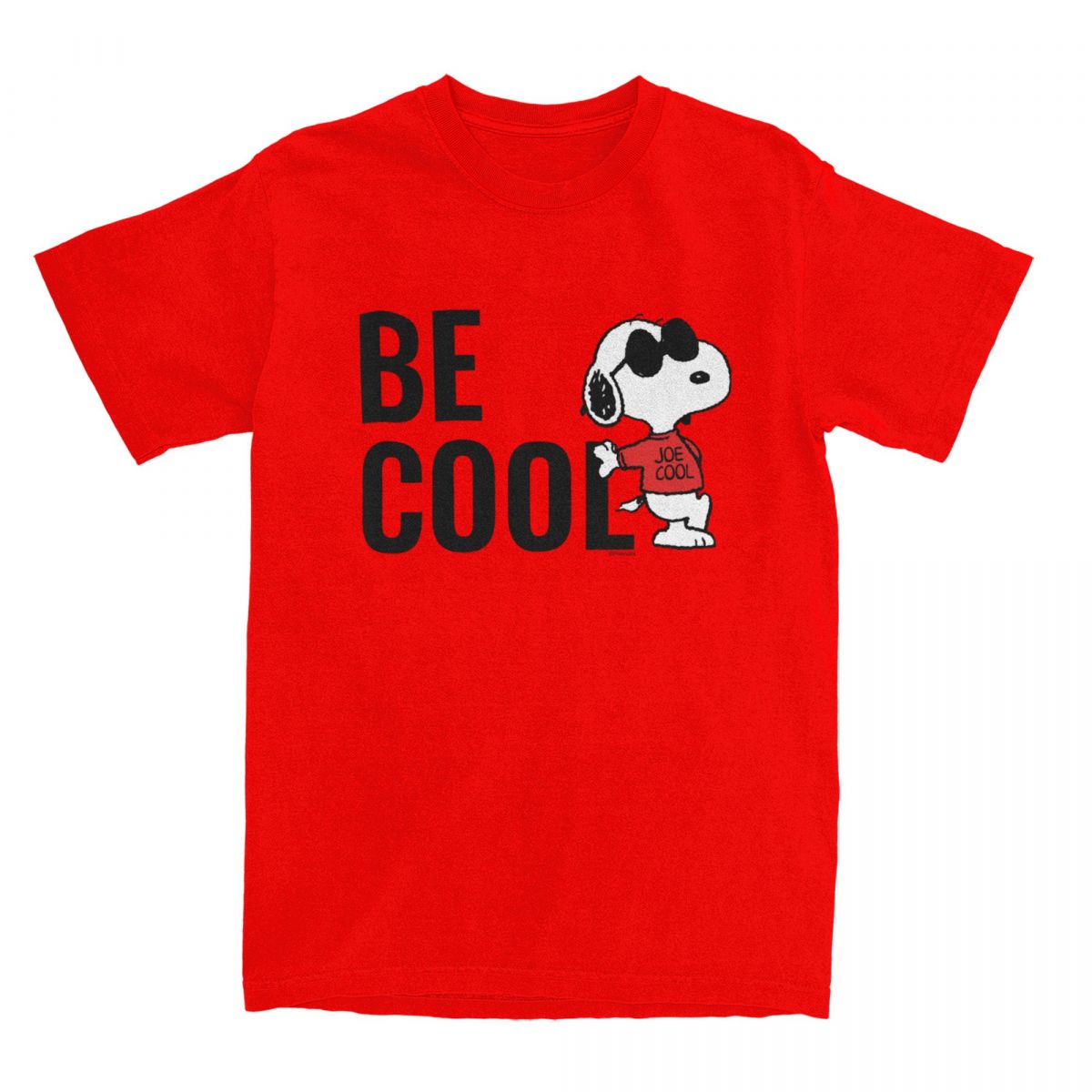 Snoopy Joe Cool Standing Merch T-Shirt Men Women Cartoon Peanuts Comic Fun 100% Cotton Printed Clothing L красный